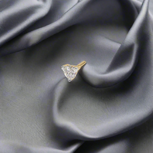 Trilliant Cut Diamond Stud