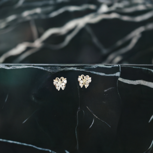 Mini Spark Butterfly Earrings